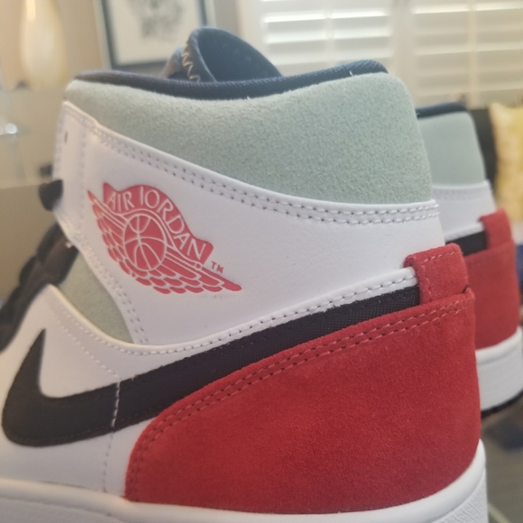 Air Jordan 1 Mid SE "Union" Black Toe Sz 10 - Picture 3 of 4